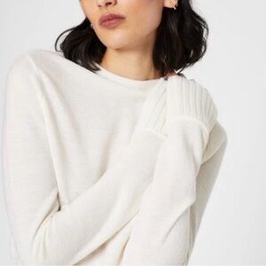 Club Monaco Tommie Merino Cream Sweater